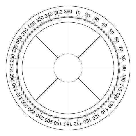 The method is very easy, especially if you calculate it using an arc template such as a 360-degree printable wheel. . Printable degree wheel pdf